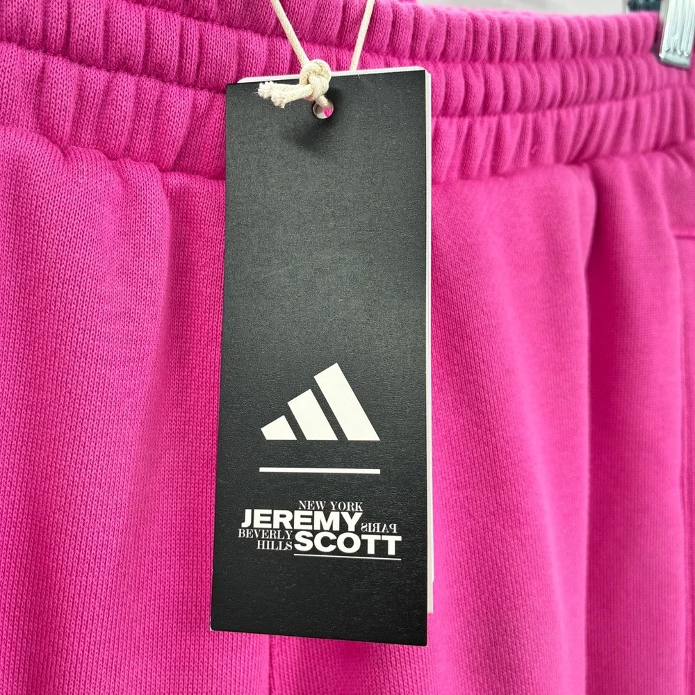 Adidas X Jeremy Scott Mens Pink Sweatpants Joggers Casual 100% Cotton Small NEW
